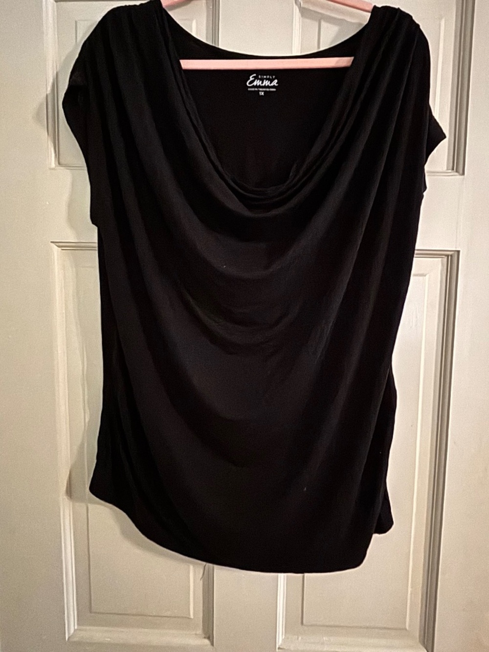 Simply Emma Black Tee 1X